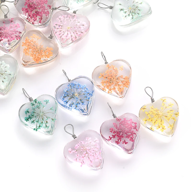 3 шт. очаровательные железные прозрачные подвески в форме сердца ожерелья