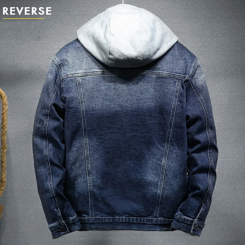 Джинсовая куртка мужская Весенняя утепленная Повседневная универсальная