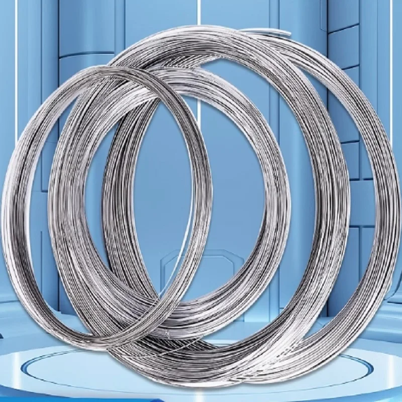 

Мягкая/жесткая проволока из нержавеющей стали 304, диаметр 0,05-6 мм, однопрядная крепежная мягкая железная проволока, нержавеющая