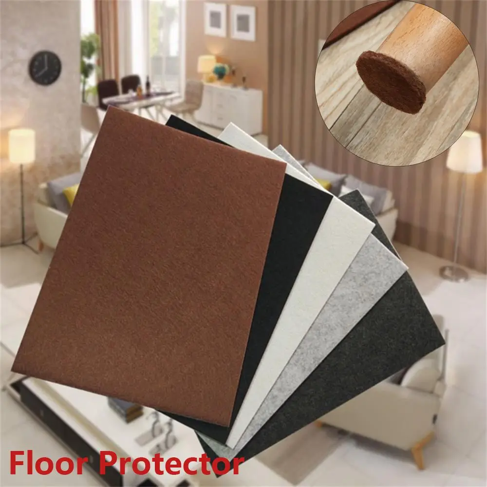 

Bumper DIY Cutting Self-Adhesive Chair Fittings Furniture Leg Felt Pads Anti-slip Mat Floor Protector Anti Noisy