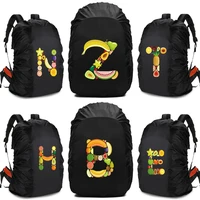 travel backpack rain cover outdoor hiking climbing bag case waterproof rain cover for sport 20l 70l fruit letter sreies print