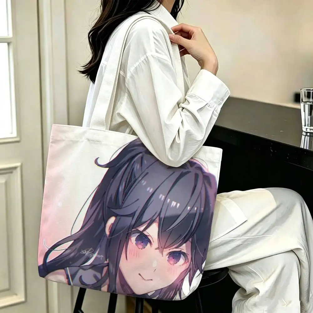 Сумка-шоппер из холщовой ткани с принтом Y-Yandere S-Simulator Ayano Aishi, сумка через плечо, городская сумка для мам, сумка для покупок (art.: 3920dc0e85ccc) - 3920dc0e85ccc