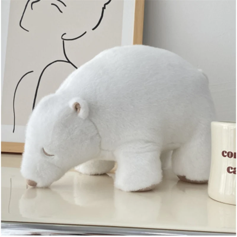 

35cm lifelike plush polar bear stuffed animal white bear soft doll polar bear pillow kids toys birthday gift