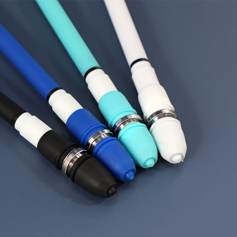 

22cm Writable Rotary Pen Solid Color Simple Frosted Pen Rotary Pen School Supplies Writable Student Creative Stationery