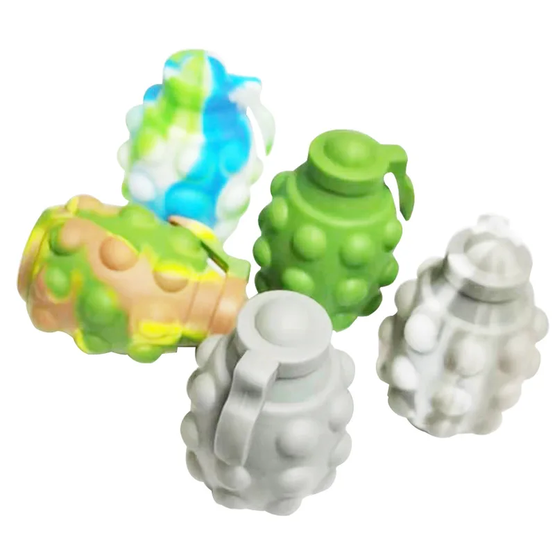 

New Fashion Simple Dimple Popset Fidget Sensory Toy Fidget Toy 3D Grenade Decompression Ball Press Bubble Ball Vent Squeeze Toy
