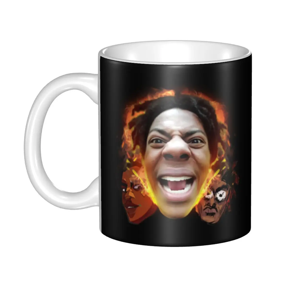 

Decorative Custom Angry Ishowspeed Coffee Mug DIY Ceramic Tea Milk Cups Outdoor Work Camping Beer Cup