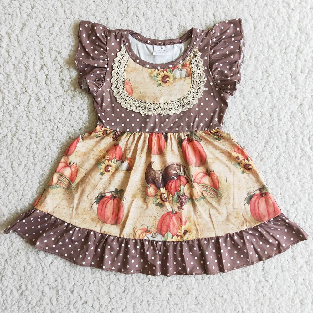 Хэллоуин Ourfits лидер продаж детская одежда платье для девочек летающее с коротким