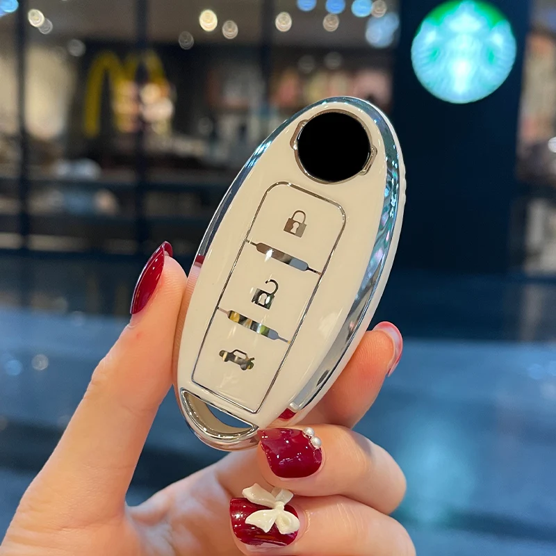 

LUNDA TPU Car Key Case Cover Shell Fob 3 Button For Lnfiniti Q50L QX50 QX60 Q70L Remote Key Case Covers Car Accessories