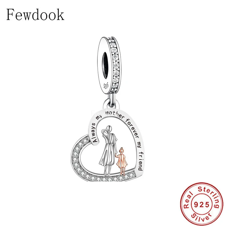 

Оригинальный браслет-Шарм, серебро 925 пробы, с надписью «Always My Mother», «Love Heart», «Always My Mother», для изготовления браслета на день матери, 2022