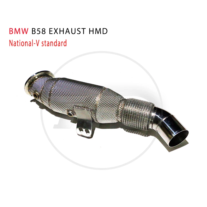 

HMD Exhaust Manifold Downpipe for BMW B58 3 4 5 6 7 series 3.0T Car Accessories With Catalytic Converter Header Without cat pipe