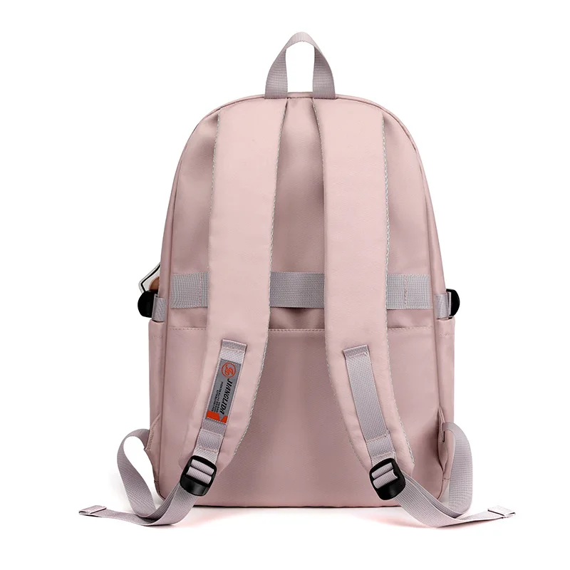 High School Girls Backpack School Bags For Teenage Pink Mochila Women Nylon Waterproof Laptop Bagpack Cute Kawaii School Bags