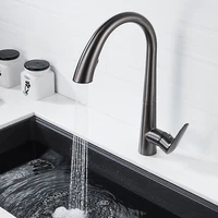 stainless steel kitchen faucet hidden pull out universal retractable splash proof