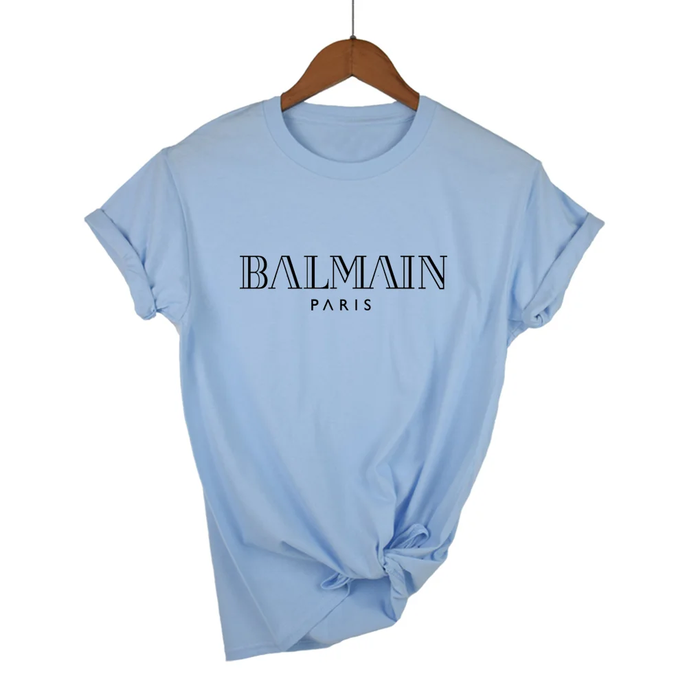 

Повседневные футболки для мужчин и женщин, хлопковые летние спортивные рубашки с буквенным принтом и коротким рукавом, модные уличные Топы ...