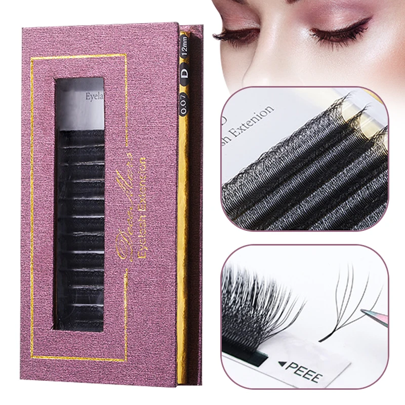 

60pcs Professional Makeup Individual Cluster Eyelashes Grafting Fake False Eyelashes Eyelash Extension Individual Eyelash Bunche