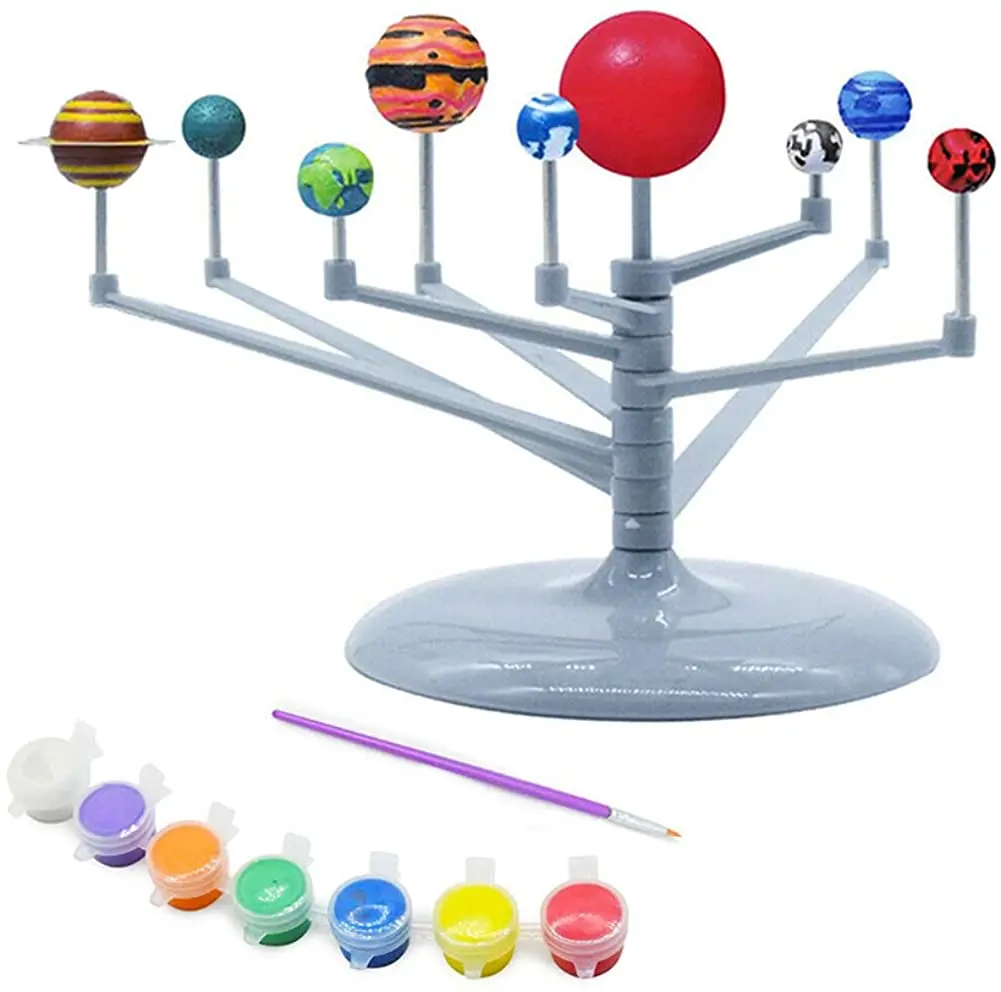 

Nine Planets Planetarium Model Kit Solar System Planet Instrument Astronomy Science Project DIY Kids Gift Education For Child