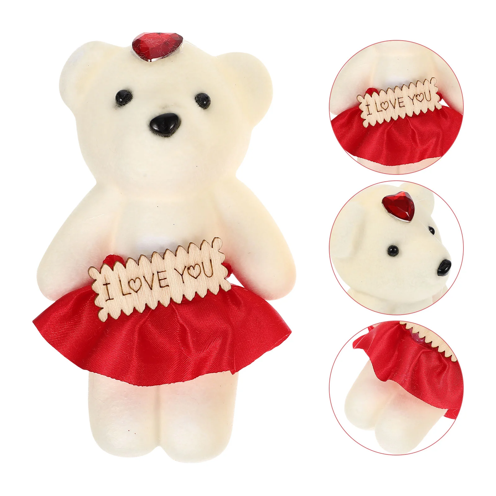 

Foam Stuffed Mini Plush Valentines Graduation Bears Tiny Animal Day Bulk Flower Wedding Party Figurine Shape Figure Bouquet