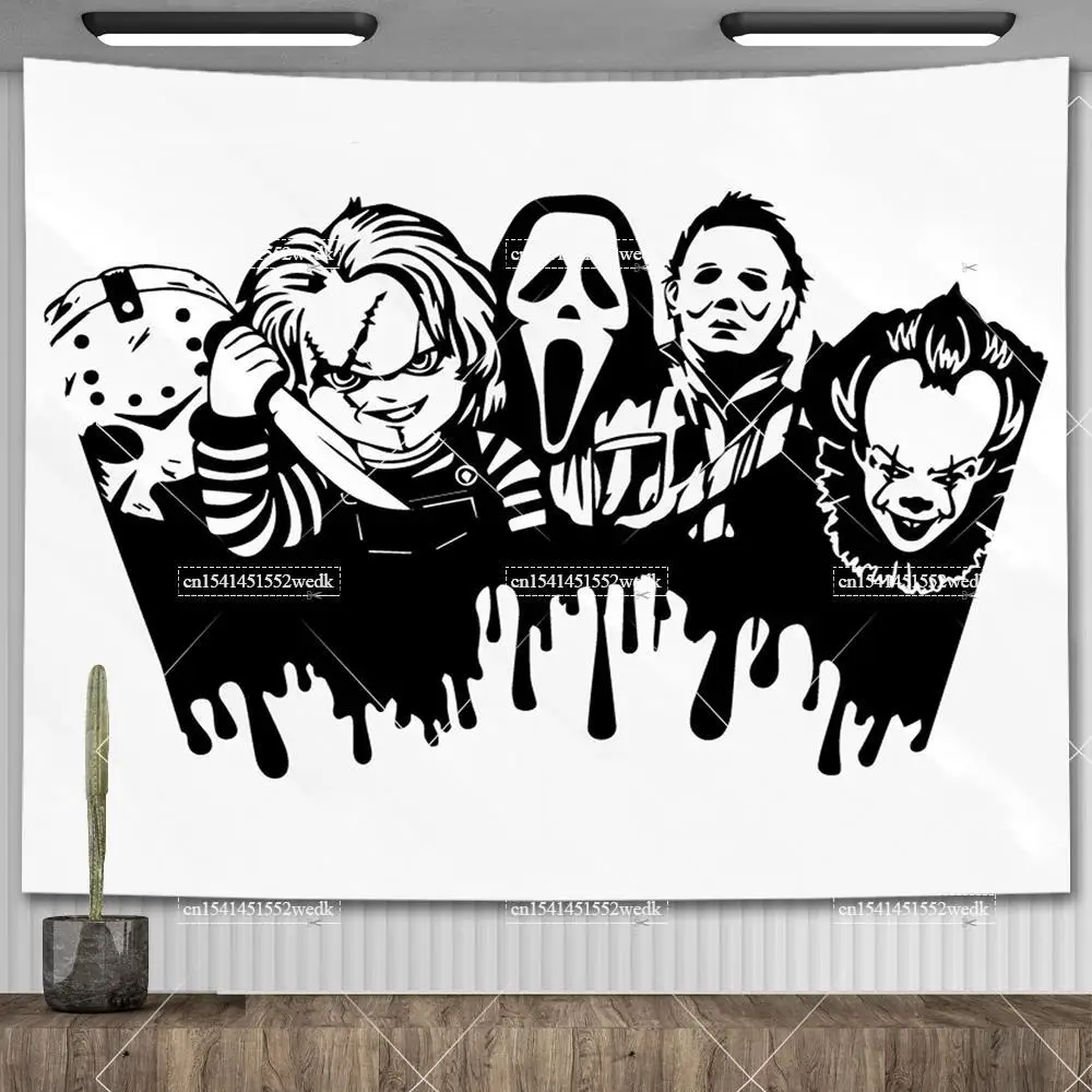 Гобелен на Хэллоуин Настенный декор гобелен из фильма ужасы красивое украшение