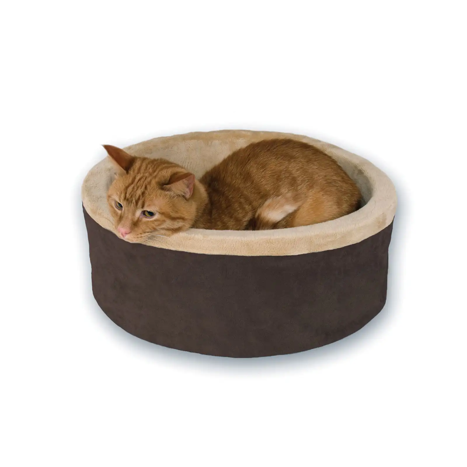 

HMTX Cuddle Cup Pet Cat Bed, Brown