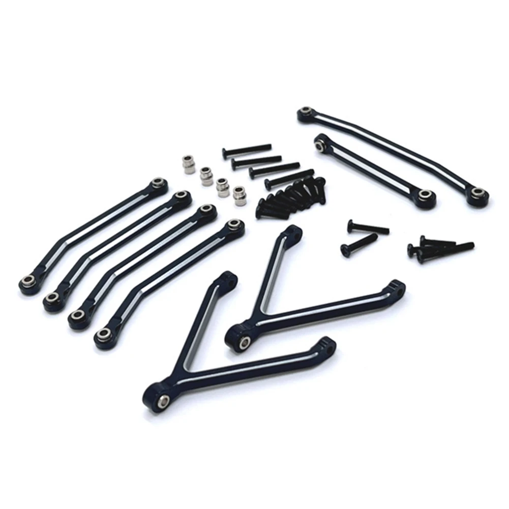 

For FMS FCX24 Metal Chassis Links Pull Rods and Steering Rods Set 1/24 RC Crawler Car Upgrades Parts Accessories,2
