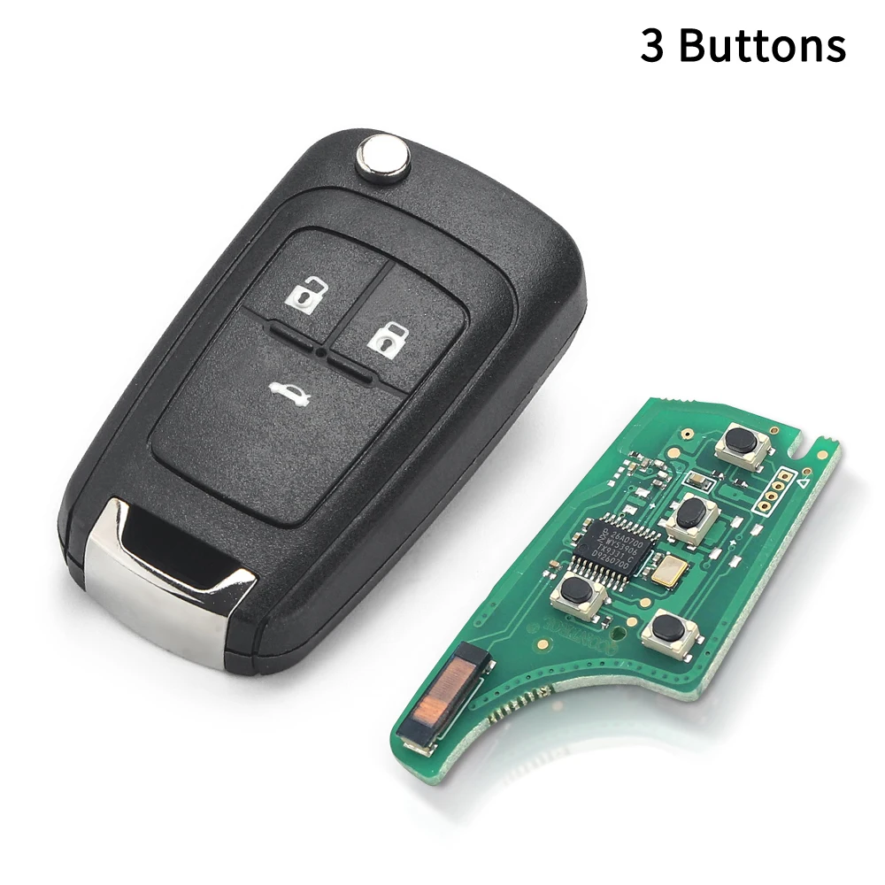 

Автомобильный Дистанционный Ключ Dandkey 315 МГц/433 МГц С 2/3/4 Кнопками, Чипом HU100 ID46, Выкидной Ключ Для Chevrolet Malibu