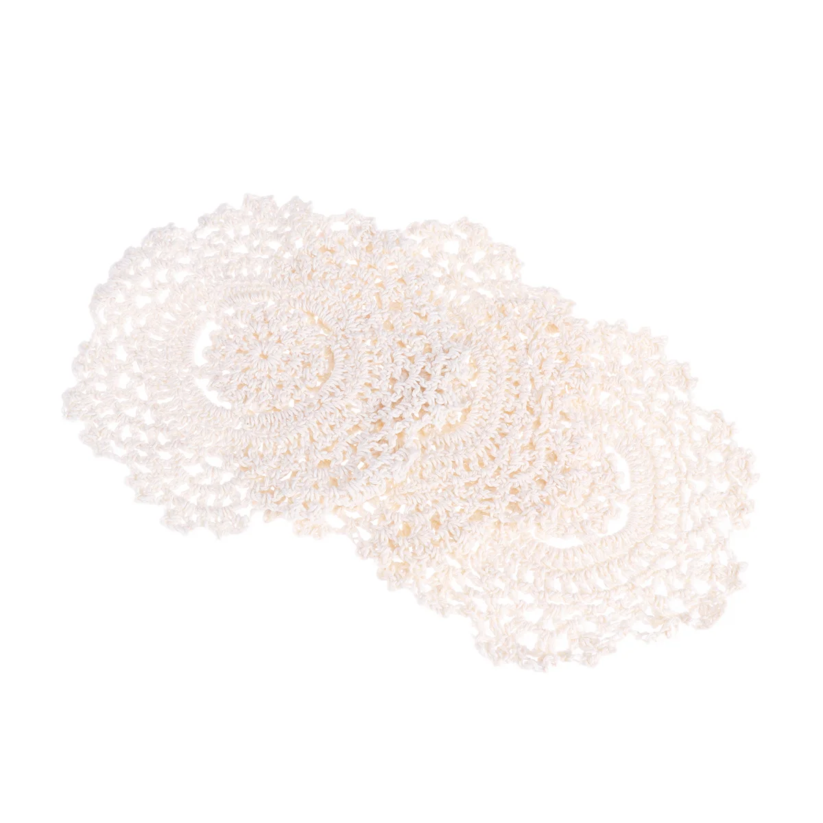 

10 Coaster Crochet Flower Hollow Stylish Classic Mat For Table Decoration