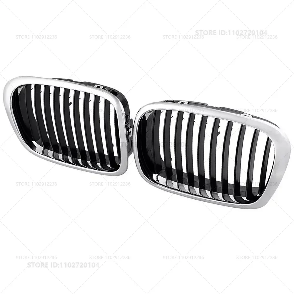 

Для BMW 525i 528i 530i 540i M5 (E39) 1997-2003 гг., хромированная черная передняя решетка почек, автомобильные аксессуары 51137005837 51137005838