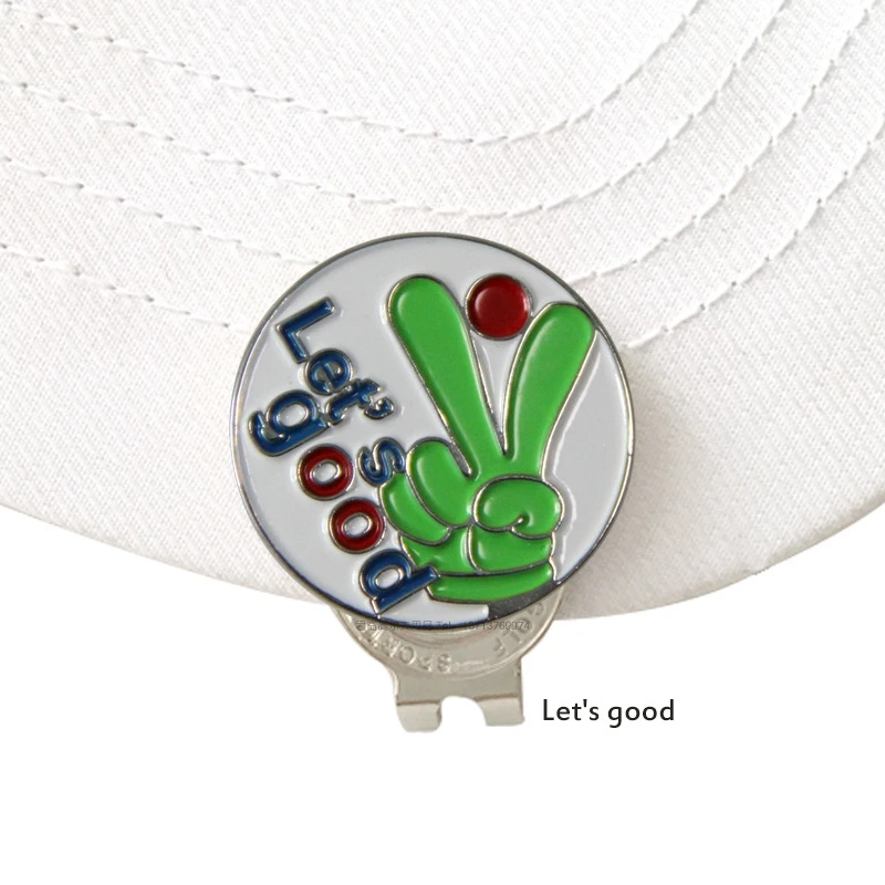 

New-Golf Cap Clip Mark Magnetic Cap Clip Golf Accessories Ball Mark Detachable Metal Mark Hat Clip