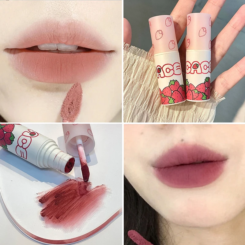 

Beautiful Lip Mud Moisturizing Matte Lip Glaze Cosmetics Velvet Waterproof Matte Multicolored Lasting Moisturizing Lipstics