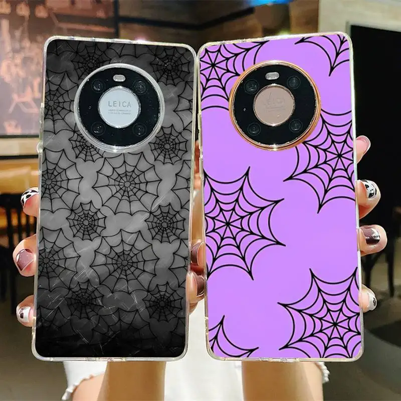 

Spider web Phone Case for Samsung S21 A10 for Redmi Note 7 9 for Huawei P30Pro Honor 8X 10i cover