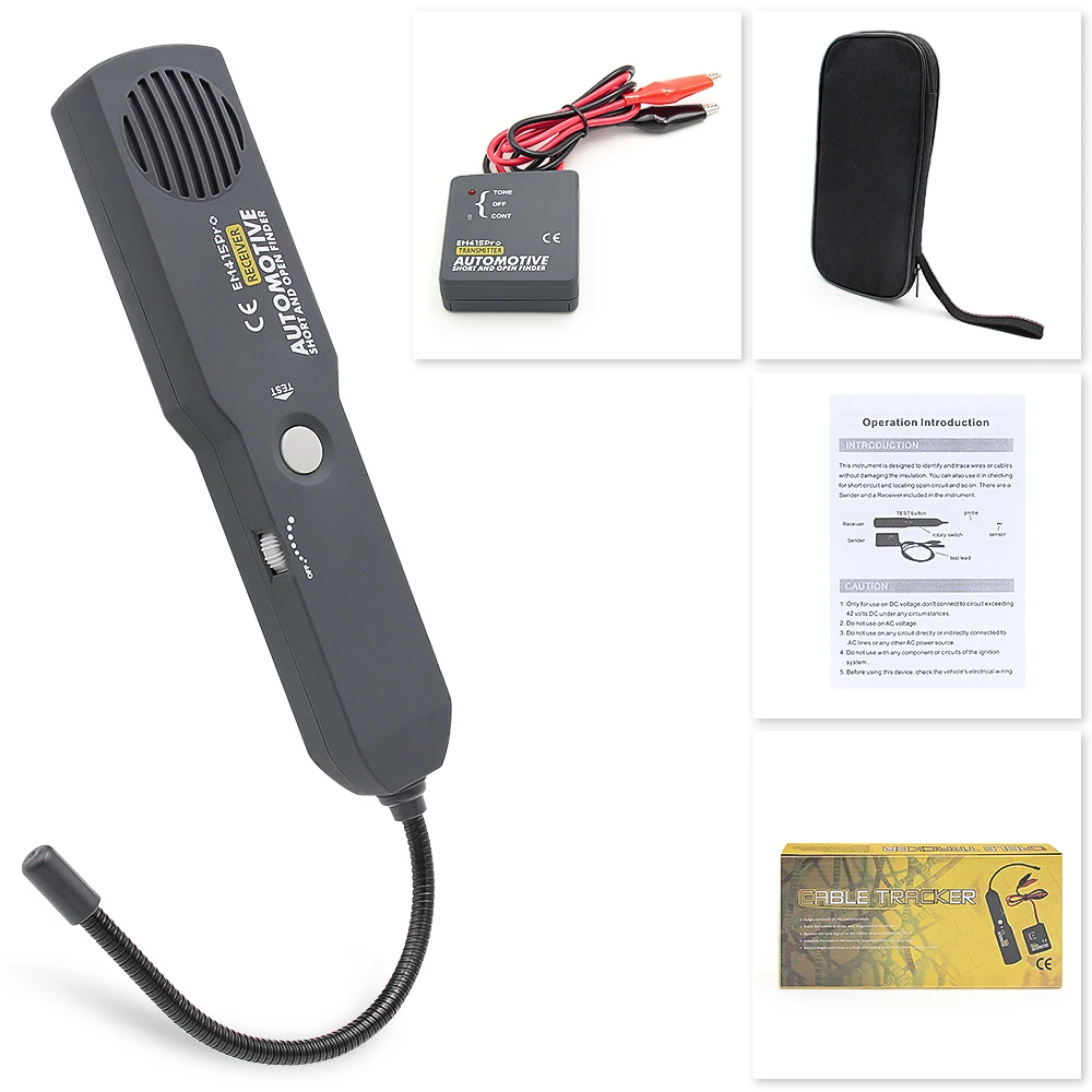 

Детектор Короткого Замыкания EM415PRO 6-42В Для Автомобилей С Гибким Зондом И Звуковой Сигнализацией - Диагностический Инстру...