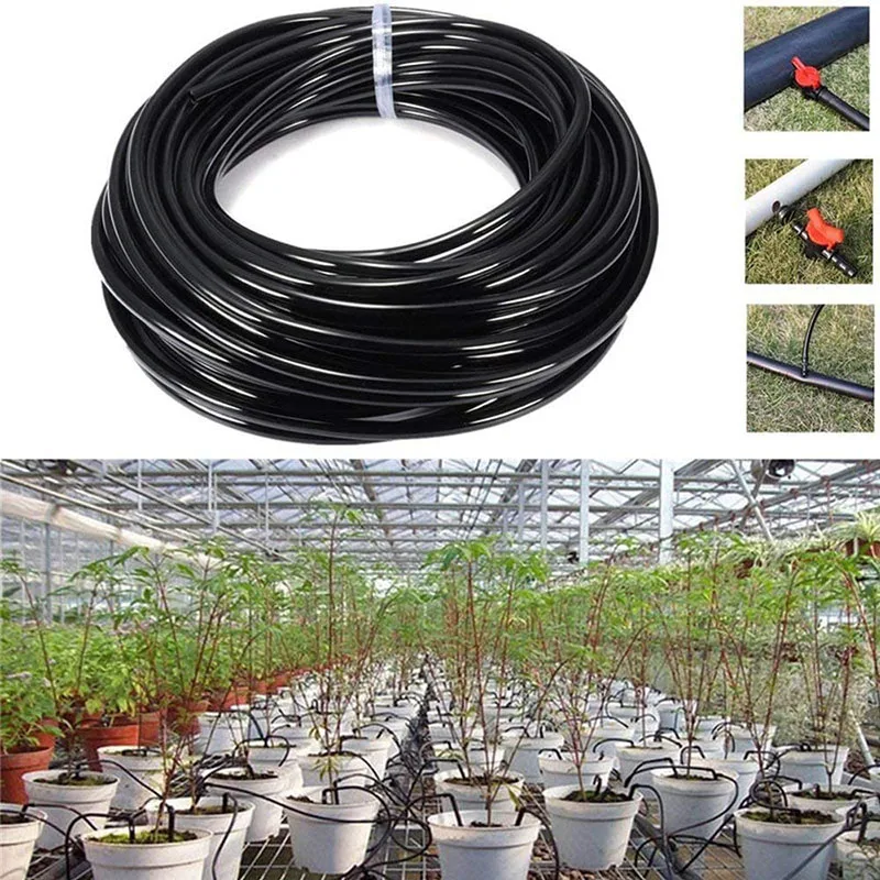 

15M Garden Watering 4/7mm Hose Irrigation Pipe Tubing Greenhouse Bonsai Plant Flower Drip Arrow Dripper Sprinkler Tube