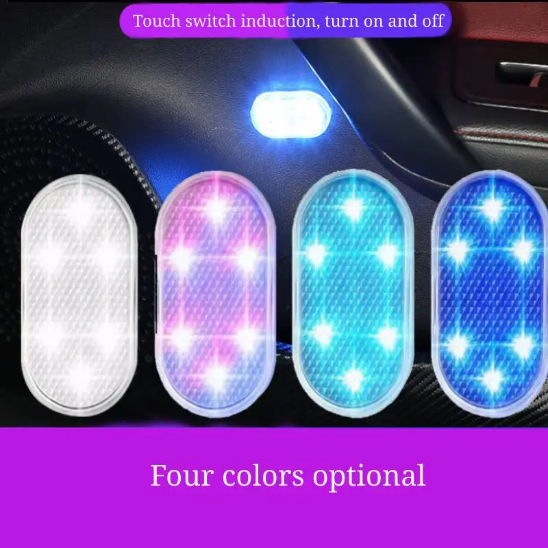 

Car Interior Dome Light Finger Mini USB LED Touch Sensor Reading 5V LED Car Seven Colors Lamp Auto Interior Atmosphere Lighting
