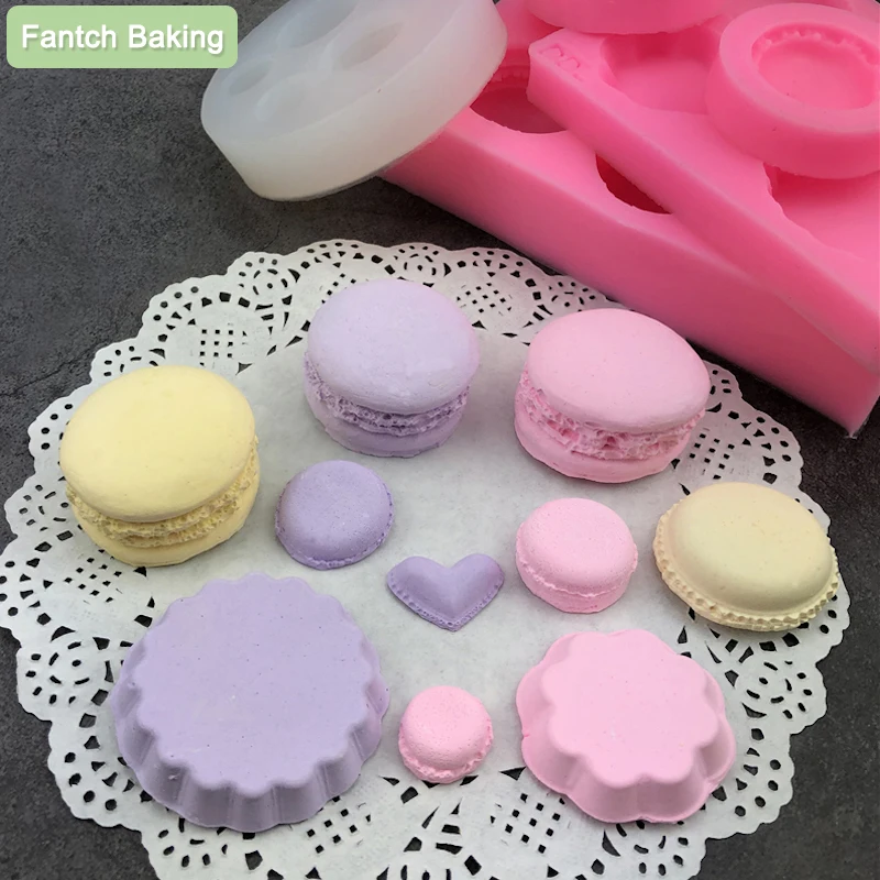 

Food Safe Material Kinds Macaron Dessert Styling Biscuit Cake Chocolate Silicone Mold Fondant Soap Sugar DIY Baking Kitchen Tool