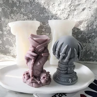 3d rose hand devils claw candle mold silicone ghost hand molds for candle making aroma soy wax handmade epoxy resin moulds