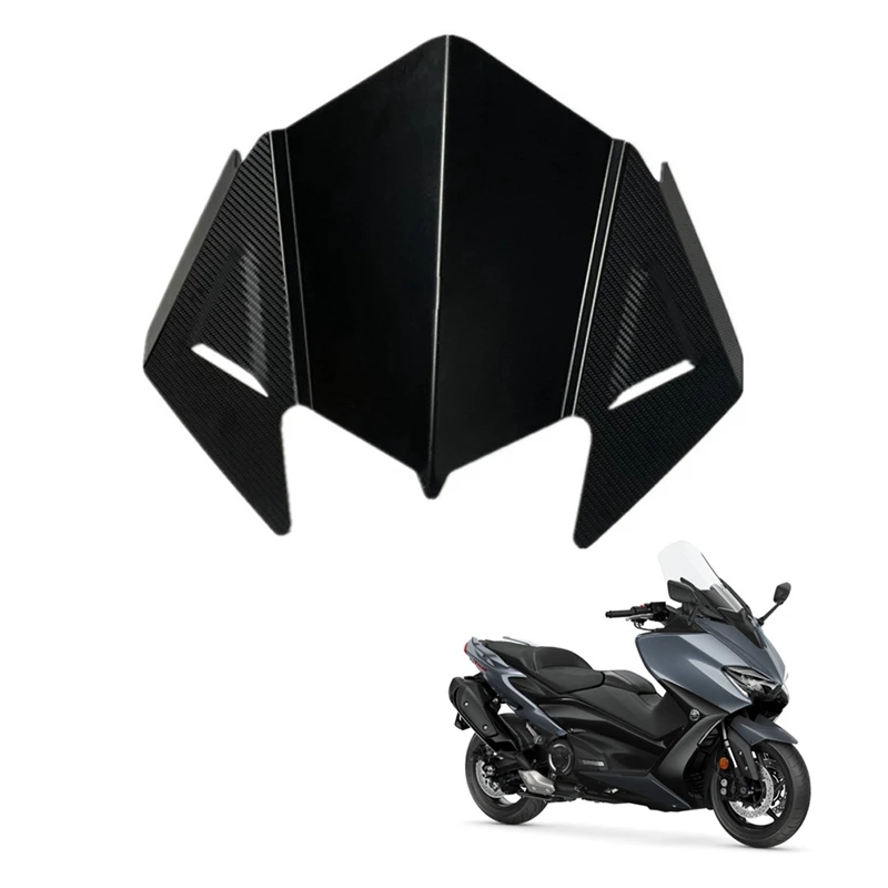 

Motorcycle Carbon Fiber Windshield Windscreen Spoiler Air Deflector For Yamaha TMAX530 2017-2019 TMAX560 2020