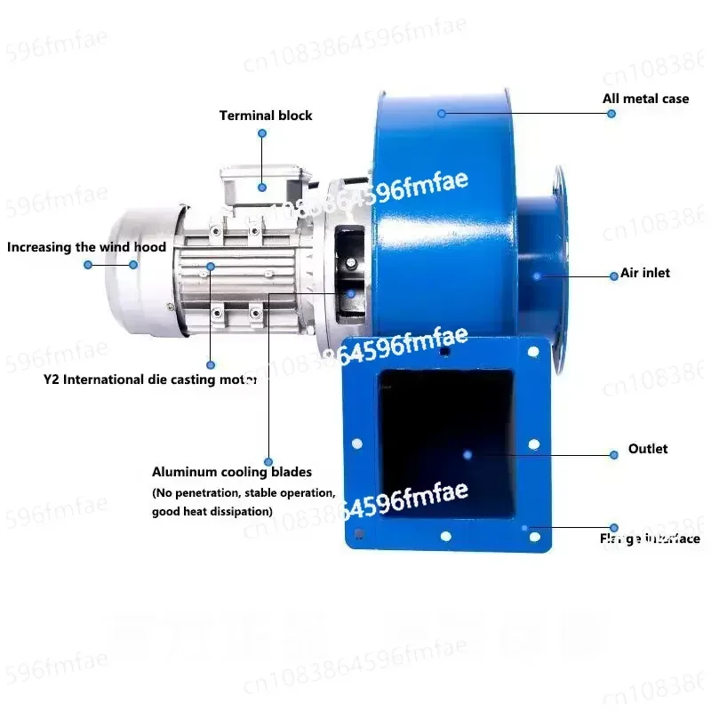60-250 Вт небольшой индуцированный тяговый вентилятор высокая термостойкость