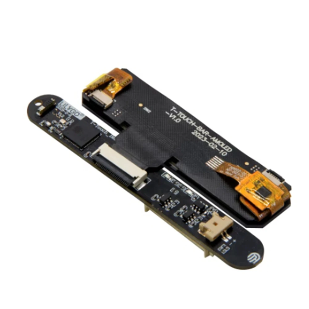 T-Touch Bar AMOLED ESP32-S3 touch display bar entwicklungs board ESP32-S3R8 drahtlose modul magnetische runde usb-stecker