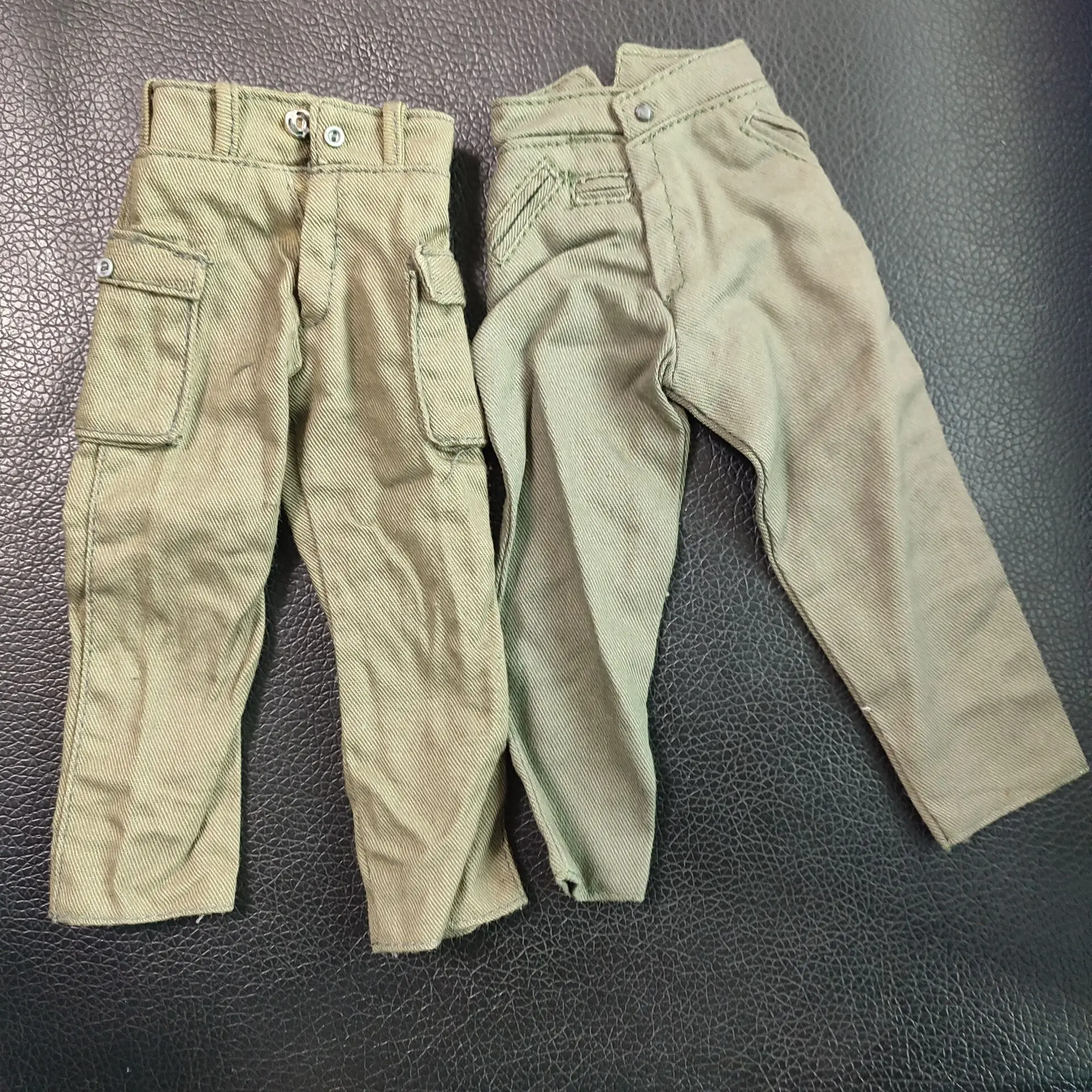 2 Styles 1:6 Scale 17cm Length Green Military Uniform Parts General Combat Pants Paratrooper Trousers F12In Body Action Figure