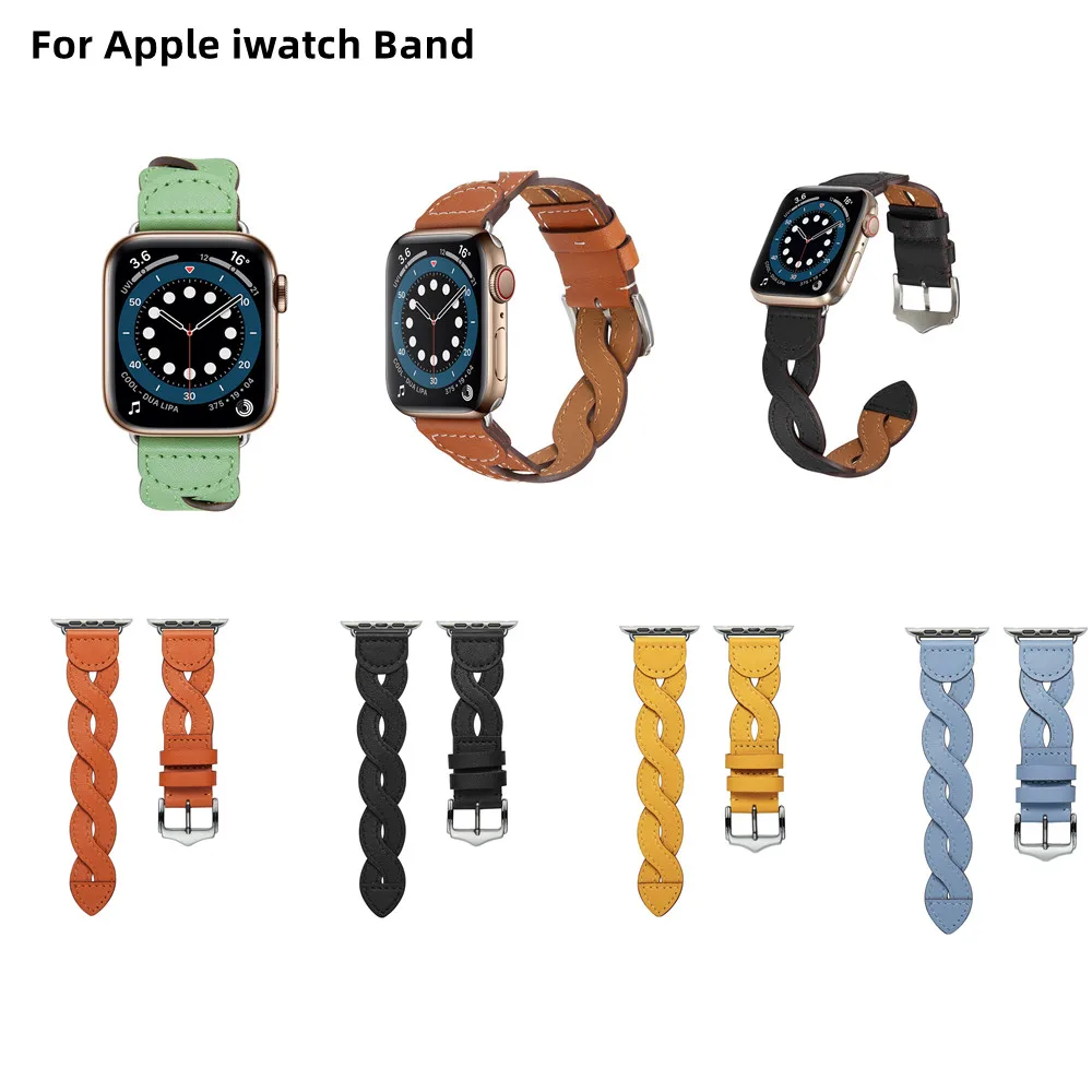 

Ремешок из воловьей кожи для Apple watch 7, 38/40/42/44 мм, 2022