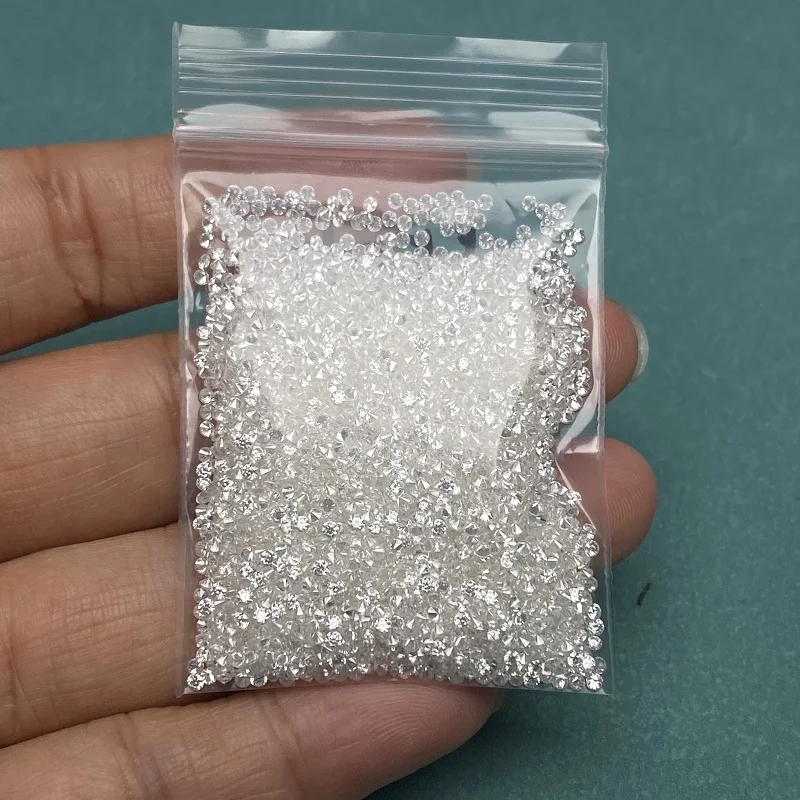 

Real D Color Wholesale Price 1.0 Carat Small Round 0.7-2.9mm Loose Moissanite Stone for Diamond DIY Jewelry Making