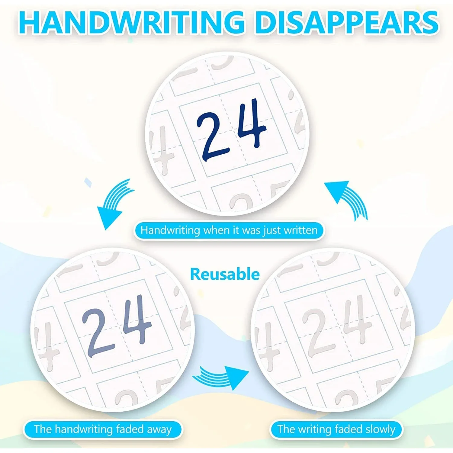 3D тетрадь для каллиграфии многоразовая обучающая математика английская книга