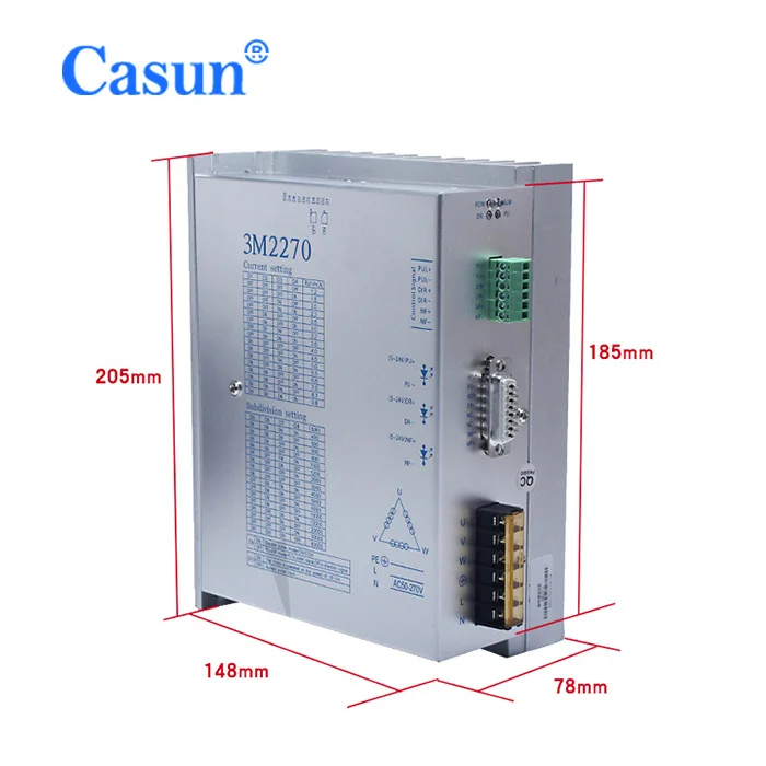 

3 Phase Stepper Driver Suitable For 86/110/130 Stepper Motor 3M2270 3ph AC80-230V 9.8 A Matching