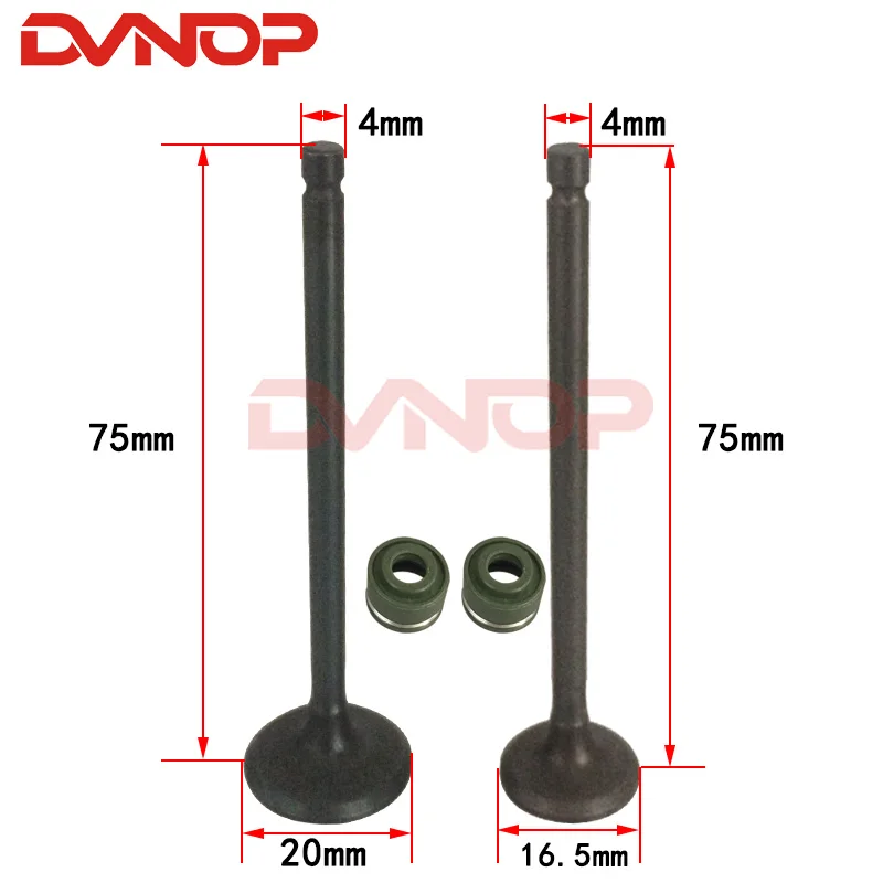 

Клапан, для, Suzuki ,lets4 lets5 V50G 4T, поршень, 39 мм, штырь 10 мм, сальник 50cc