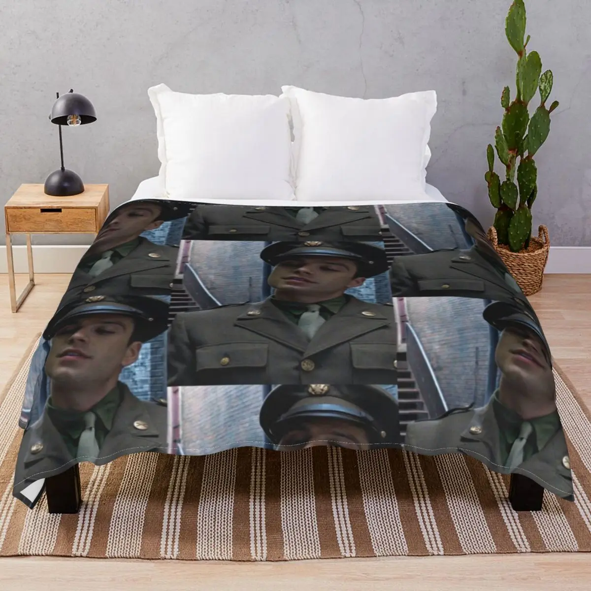 

Bucky Barnes Blankets Fleece Autumn Comfortable Throw Blanket for Bed Home Couch Travel Office