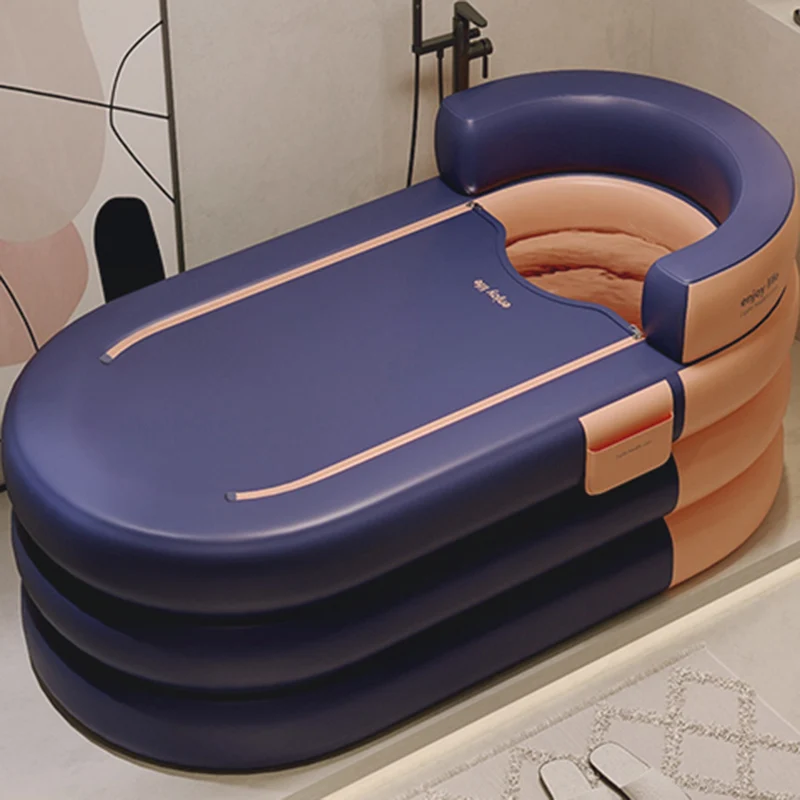 

Adults Mobile Bathtub Sitting Simple Saunas Women Portable Bathtub Shampoo Spa Family Gonflable Large Inflatable Spa SY50YP