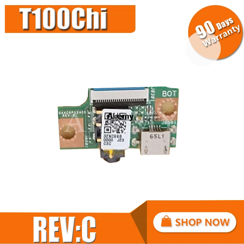 

Зарядная док-станция DAXC9P124C0 REV:C, плата с гибким кабелем и разъемом для наушников для Asus T1Chi, T100Chi, T1, CHI, T100, CHI