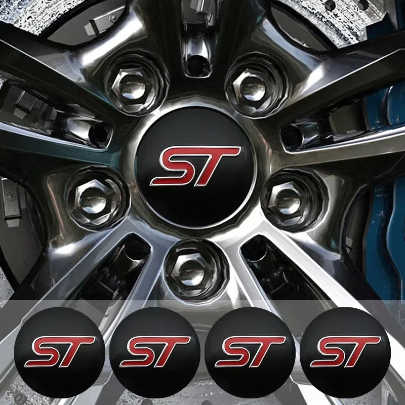 4 шт. 60 мм Автомобильная эмблема ST Центральная крышка наклейка на колесо для Ford