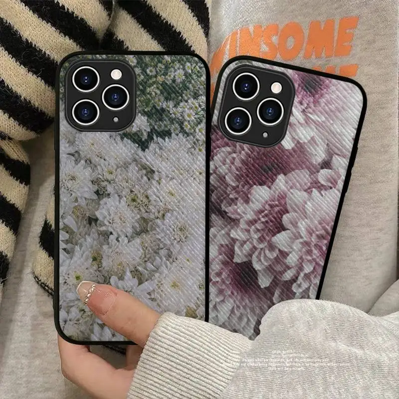 

FHNBLJ High ladder Phone Case Hard Leather Case for iPhone 11 12 13 Mini Pro Max 8 7 Plus SE 2020 X XR XS Coque