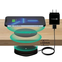 KPON Invisible Wireless Charger 30mm Under Table Charger Furniture Desk Wireless Charging Station for iPhone 13 12 X 9 8