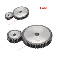 1pcs 1 5m 60 75 tooth mod 1 5 spur gear 45 carbon steel thick 15mm metal mechanical transmission pinion gear